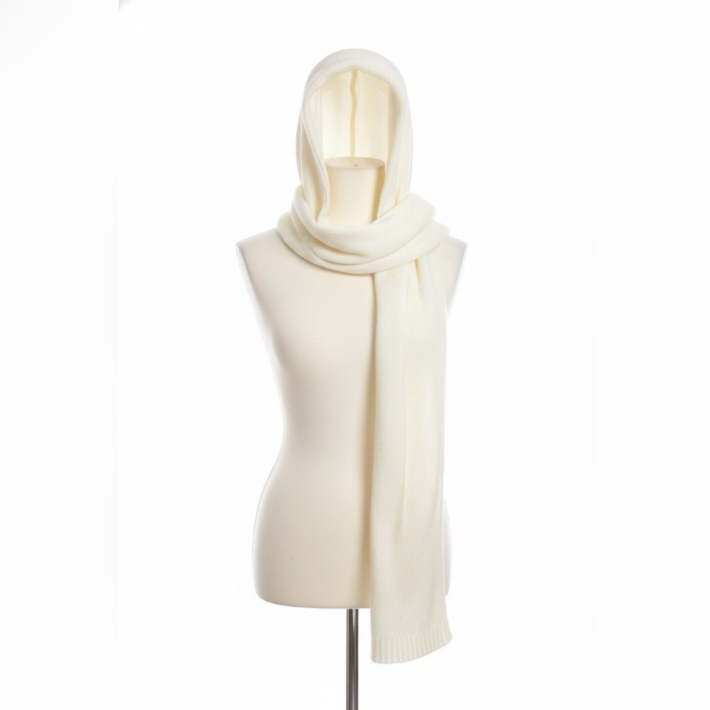 Cozy White Winter Scarf - Picture 9 of 9